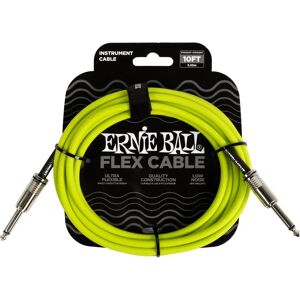 Ernie Ball Grön Flex ljud- och instrumentkabel 3,05 m Ernie Ball Grön Flex ljud- och instrumentkabel 3,05 m