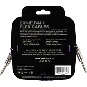 Ernie Ball Flex Audio Cable - 3.05m, Purple, Straight Ernie Ball Flex Audio Cable - 3.05m, Purple, Straight