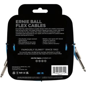 Ernie Ball Blue Flex Cable - Audio/Instrument Cable Ernie Ball Blue Flex Cable - Audio/Instrument Cable