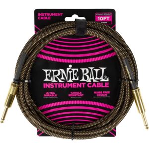 Ernie Ball Braided Instrument Cable - 10ft - Stage/Studio Ernie Ball Braided Instrument Cable - 10ft - Stage/Studio