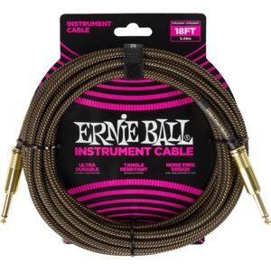 Ernie Ball Braided Instrument Cable 18ft - Guitar/Stage Ernie Ball Braided Instrument Cable 18ft - Guitar/Stage