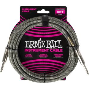 Ernie Ball Silver Instrument Cable - 18ft/5.5m - Straight Ernie Ball Silver Instrument Cable - 18ft/5.5m - Straight