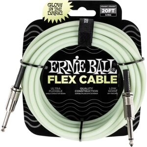 Ernie Ball Flex Instrument Cable - Glow in Dark Ernie Ball Flex Instrument Cable - Glow in Dark