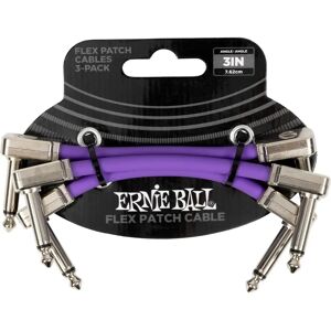 Ernie Ball Purple Flex Patch Cable - 7.5cm 3-Pack Ernie Ball Purple Flex Patch Cable - 7.5cm 3-Pack