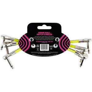 Ernie Ball White 15cm Angled Patch Cable - Audio Cable Ernie Ball White 15cm Angled Patch Cable - Audio Cable