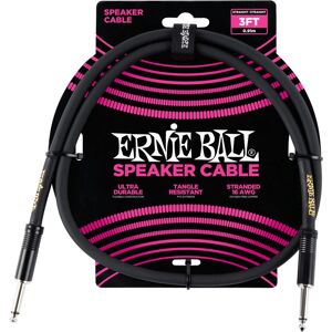 Ernie Ball Black 0.91m Audio Cable - Speaker Cable Ernie Ball Black 0.91m Audio Cable - Speaker Cable