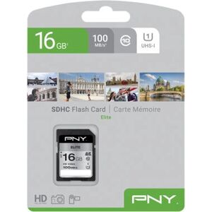 Tarjeta de memoria PNY Elite 16 GB SDHC UHS-I Clase 10 Tarjeta de memoria PNY Elite 16 GB SDHC UHS-I Clase 10