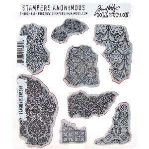 Tim Holtz Cling Stamps - Fragments - Cling Mount Rubber Tim Holtz Cling Stamps - Fragments - Cling Mount Rubber