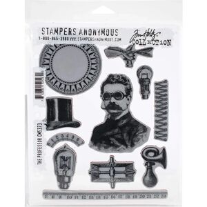 Tim Holtz The Professor Cling Stamps - Deeply Etched Rubber - Versatile for All Occasions Tim Holtz The Professor Cling Stamps - Deeply Etched Rubber - Versatile for All Occasions