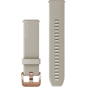 Garmin Light Sand Silicone Watch Band with Rose Gold - Watch Band Garmin Light Sand Silicone Watch Band with Rose Gold - Watch Band