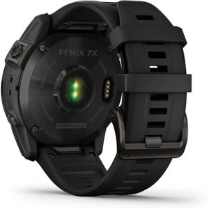 Garmin fēnix® 7X Sapphire Solar - Slate grey Titanium with black band Garmin fēnix® 7X Sapphire Solar - Slate grey Titanium with black band