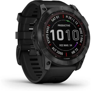 Garmin fēnix® 7X Sapphire Solar - Black Titanium with black band Garmin fēnix® 7X Sapphire Solar - Black Titanium with black band