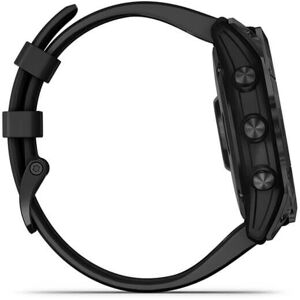 Garmin fēnix® 7X Sapphire Solar - Black Titanium with black band Garmin fēnix® 7X Sapphire Solar - Black Titanium with black band