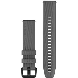 Garmin 20mm Gray Quick-Release Silicone Watch Band - Watch Type Garmin 20mm Gray Quick-Release Silicone Watch Band - Watch Type