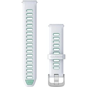Garmin White/Light Blue Silicone Quick Release Strap for Forerunner 265S - Smartwatch Accessories Garmin White/Light Blue Silicone Quick Release Strap for Forerunner 265S - Smartwatch Accessories
