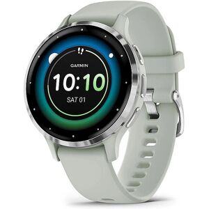 Garmin Venu 3S - Silver/Sage Gray Silicone Band Garmin Venu 3S - Silver/Sage Gray Silicone Band
