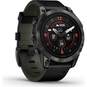 Garmin Epix™ Pro Gen 2 - Sapphire 47mm Carbon Gray Titanium + Leather Band Garmin Epix™ Pro Gen 2 - Sapphire 47mm Carbon Gray Titanium + Leather Band