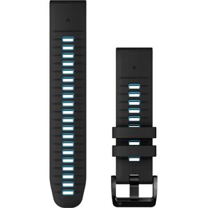 Garmin QuickFit 22 mm Watch Band - Black/Blue Silicone Garmin QuickFit 22 mm Watch Band - Black/Blue Silicone