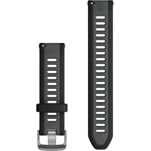 Garmin Black/Slate Grey Quick Release Silicone Watch Strap - Watch Type Garmin Black/Slate Grey Quick Release Silicone Watch Strap - Watch Type