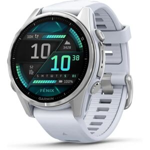 Garmin fenix® 8 - 43mm AMOLED Silver Whitestone silicone band Garmin fenix® 8 - 43mm AMOLED Silver Whitestone silicone band