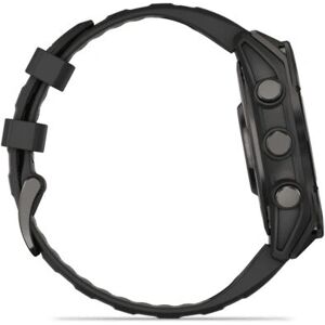 Garmin fenix® 8 - 47mm AMOLED Carbon grey titanium Black/pebble grey silicone band Garmin fenix® 8 - 47mm AMOLED Carbon grey titanium Black/pebble grey silicone band