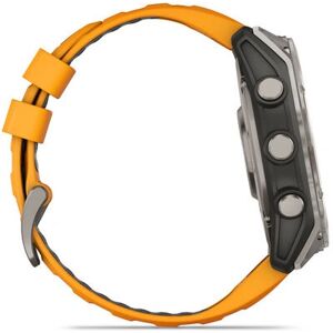 Garmin fenix® 8 - 51mm AMOLED Titanium Spark orange/graphite silicone band Garmin fenix® 8 - 51mm AMOLED Titanium Spark orange/graphite silicone band