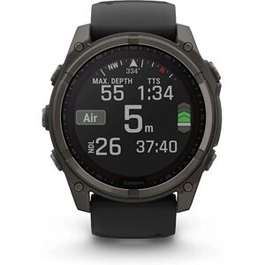 Garmin fenix® 8 - 51mm Solar Carbon grey titanium Black/pebble grey silicone band Garmin fenix® 8 - 51mm Solar Carbon grey titanium Black/pebble grey silicone band