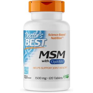 Doctor's Best MSM OptiMSM Vegaani - 1500 Mg - 120 Tablettia - Lisäravinne Doctor's Best MSM OptiMSM Vegaani - 1500 Mg - 120 Tablettia - Lisäravinne