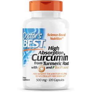Doctor's Best Korkumiinin korkea imeytyvyys - 500mg, 120 kapszula Doctor's Best Korkumiinin korkea imeytyvyys - 500mg, 120 kapszula