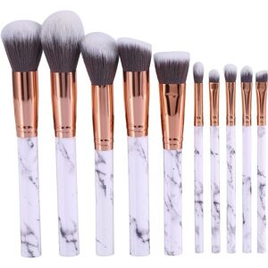 Otego Marmor Mønster Makeup Børster - 10 stk Professionelt Sæt Otego Marmor Mønster Makeup Børster - 10 stk Professionelt Sæt