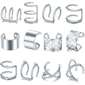 Mega halpa Fake Helix Piercing Ear Cuff Hopea Mega halpa Fake Helix Piercing Ear Cuff Hopea