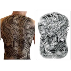 Merke Modell Ryggdrage - Midlertidig Tatovering Merke Modell Ryggdrage - Midlertidig Tatovering