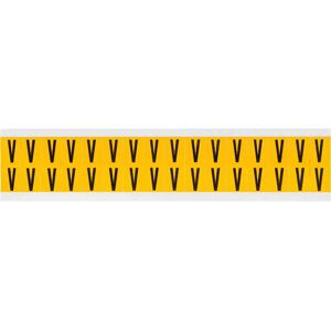 Brady - 1520-V - 14 x 19 mm - Noir sur Jaune - Étiquette Brady - 1520-V - 14 x 19 mm - Noir sur Jaune - Étiquette
