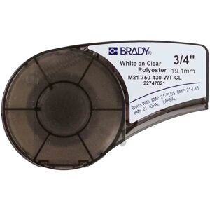 Brady M21-750-430-WT-CL Transparent selvklebende skriveretikett - Skrivertype Brady M21-750-430-WT-CL Transparent selvklebende skriveretikett - Skrivertype