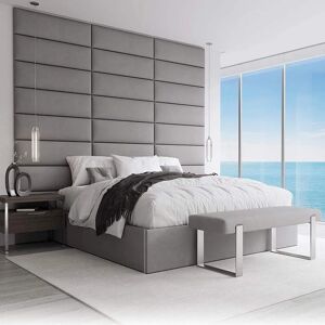 VANT PANELS Sänggavelspanel - 91cm Champagne - Modern ljudisolerad vägg VANT PANELS Sänggavelspanel - 91cm Champagne - Modern ljudisolerad vägg