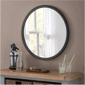 Yearn Black Round Wall Mirror - Wall Mirror Yearn Black Round Wall Mirror - Wall Mirror
