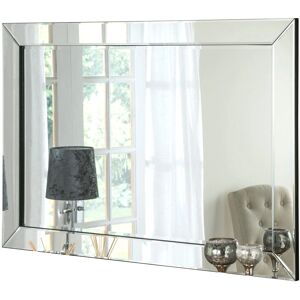 Yearn Black Angled Wall Mirror - Rectangular, 90x60cm, Timeless Yearn Black Angled Wall Mirror - Rectangular, 90x60cm, Timeless