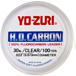 Yo Zuri Duel H.D Carbon Fluorocarbon - 30 yardas, 80 lb, Transparente - Línea de pesca Yo Zuri Duel H.D Carbon Fluorocarbon - 30 yardas, 80 lb, Transparente - Línea de pesca
