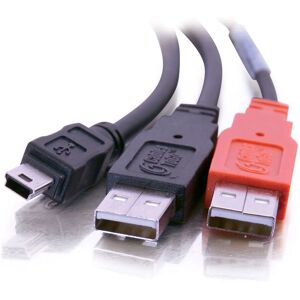 Cable Y USB C2G Mini-B a USB A - 2m Negro - USB 2.0 Cable Y USB C2G Mini-B a USB A - 2m Negro - USB 2.0