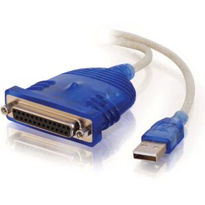 Adaptateur d'imprimante parallèle USB 1284 C2G - Bleu - Publicité Adaptateur d'imprimante parallèle USB 1284 C2G - Bleu - Publicité