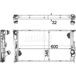 BEHR MAHLE CR 1084 000P Motor Koelsysteem Radiator BEHR MAHLE CR 1084 000P Motor Koelsysteem Radiator