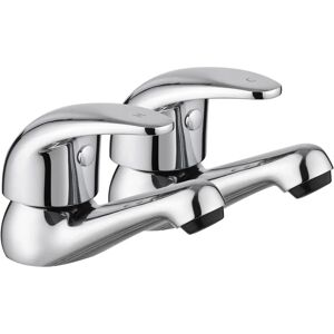 JASSFERRY Chrome Bathroom Sink Taps - Lever Basin Hot and Cold Water JASSFERRY Chrome Bathroom Sink Taps - Lever Basin Hot and Cold Water