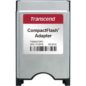 Transcend CompactFlash Adapter - Memory Card Reader - Silver Transcend CompactFlash Adapter - Memory Card Reader - Silver