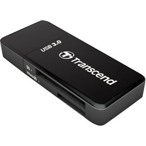 Transcend Ultra compacte USB 3.1 SD/MicroSD Cardlezer - Zwart Transcend Ultra compacte USB 3.1 SD/MicroSD Cardlezer - Zwart