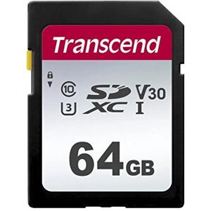 Carte mémoire Transcend TS64GSDC300S - 64GB, Classe 10, UHS-I Carte mémoire Transcend TS64GSDC300S - 64GB, Classe 10, UHS-I
