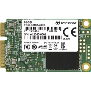 Transcend 64GB mSATA SSD - Alta velocidade, Compacto, Confiável Transcend 64GB mSATA SSD - Alta velocidade, Compacto, Confiável