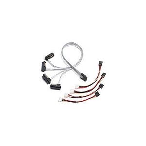 Microchip Adaptec - Câble interne SAS - Mini SAS à 4 SATA - 1M - Noir Microchip Adaptec - Câble interne SAS - Mini SAS à 4 SATA - 1M - Noir