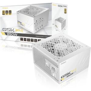 Antec Gsk 850W Power Supply - ATX 3.1 80 Plus Gold - Modular - White Antec Gsk 850W Power Supply - ATX 3.1 80 Plus Gold - Modular - White