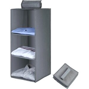 Organisateur de placard AIQINU - 3 compartiments, pliable, gain de place - Publicité Organisateur de placard AIQINU - 3 compartiments, pliable, gain de place - Publicité