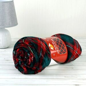 VTG Sofa Blanket 200x230 Plaid Κόκκινο/Πράσινο Blanket VTG Sofa Blanket 200x230 Plaid Κόκκινο/Πράσινο Blanket